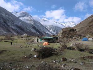 Camp Jangothang auf rund 4000Hm in Bhutan