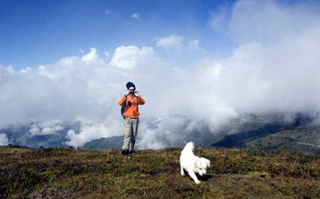 Trekking auf dem Chele La Pass in Bhutan